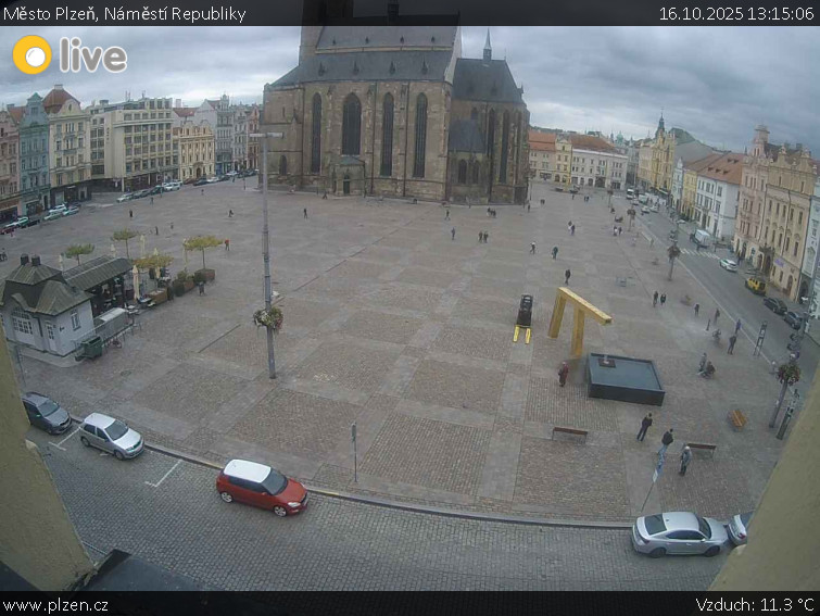 Město Plzeň - Náměstí Republiky - 16.10.2025 v 13:15 Město Plzeň - Náměstí Republiky - 16.10.2025 v 13:15