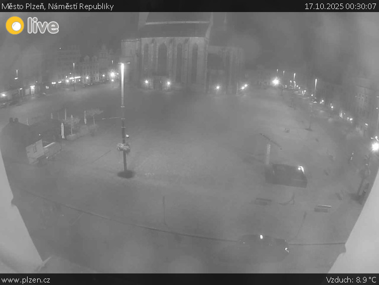 Město Plzeň - Náměstí Republiky - 17.10.2025 v 00:30 Město Plzeň - Náměstí Republiky - 17.10.2025 v 00:30