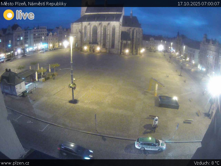 Město Plzeň - Náměstí Republiky - 17.10.2025 v 07:00 Město Plzeň - Náměstí Republiky - 17.10.2025 v 07:00