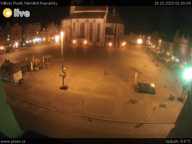 Město Plzeň - Náměstí Republiky - 18.10.2025 v 01:30 Město Plzeň - Náměstí Republiky - 18.10.2025 v 01:30