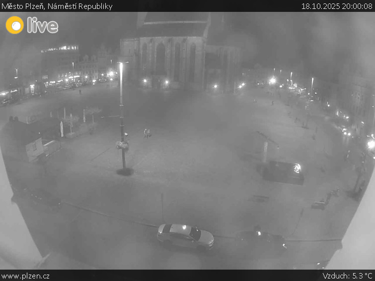 Město Plzeň - Náměstí Republiky - 18.10.2025 v 20:00 Město Plzeň - Náměstí Republiky - 18.10.2025 v 20:00