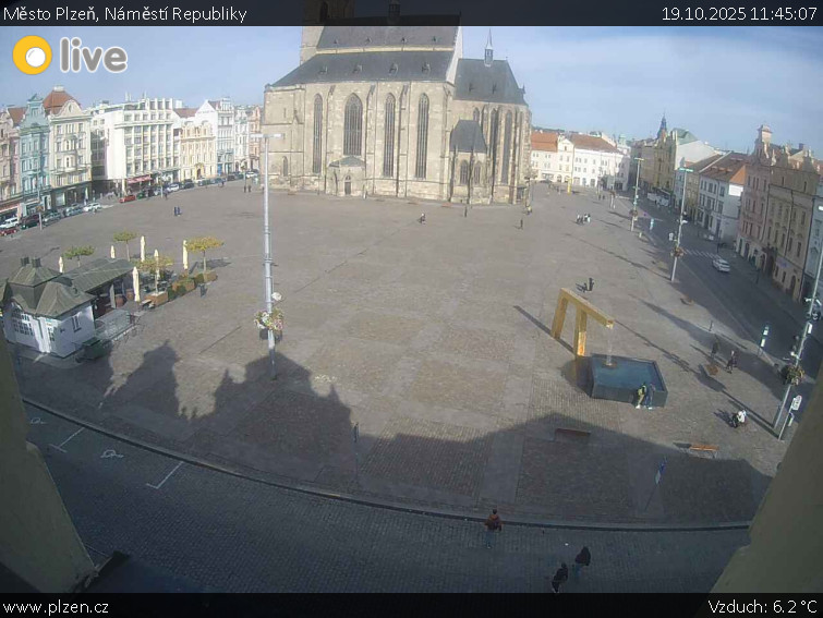 Město Plzeň - Náměstí Republiky - 19.10.2025 v 11:45 Město Plzeň - Náměstí Republiky - 19.10.2025 v 11:45