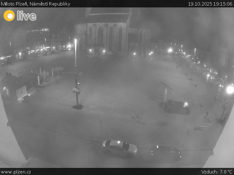 Město Plzeň - Náměstí Republiky - 19.10.2025 v 19:15 Město Plzeň - Náměstí Republiky - 19.10.2025 v 19:15