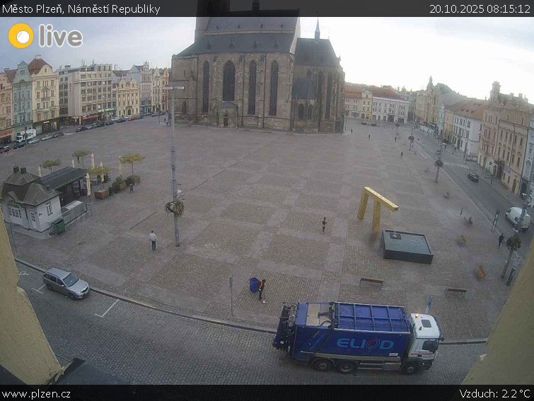 Město Plzeň - Náměstí Republiky - 20.10.2025 v 08:15 Město Plzeň - Náměstí Republiky - 20.10.2025 v 08:15