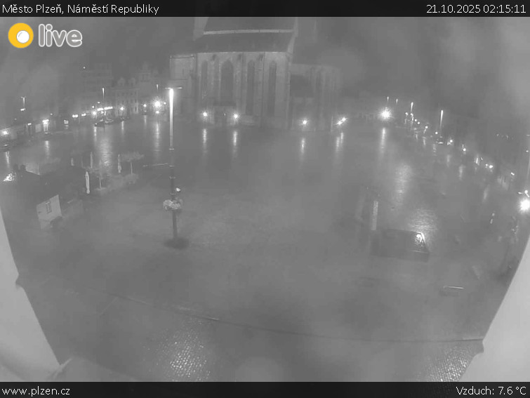 Město Plzeň - Náměstí Republiky - 21.10.2025 v 02:15 Město Plzeň - Náměstí Republiky - 21.10.2025 v 02:15