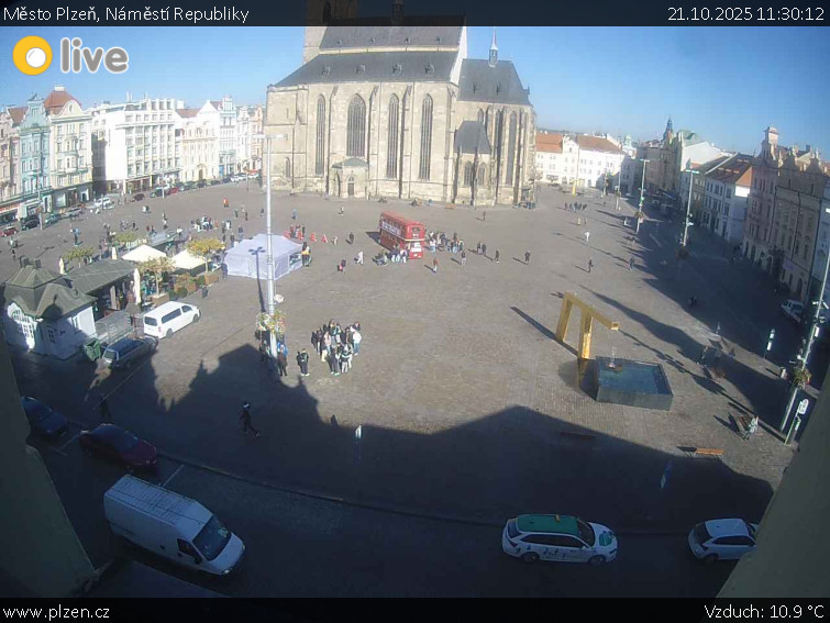 Město Plzeň - Náměstí Republiky - 21.10.2025 v 11:30 Město Plzeň - Náměstí Republiky - 21.10.2025 v 11:30