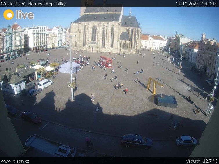 Město Plzeň - Náměstí Republiky - 21.10.2025 v 12:00 Město Plzeň - Náměstí Republiky - 21.10.2025 v 12:00