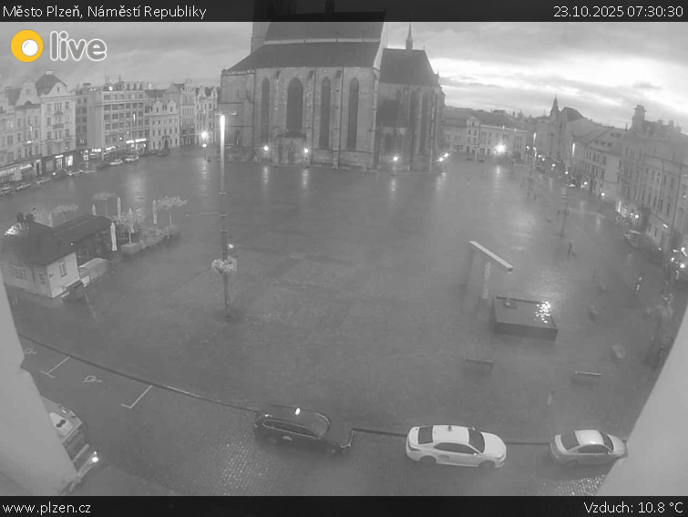 Město Plzeň - Náměstí Republiky - 23.10.2025 v 07:30 Město Plzeň - Náměstí Republiky - 23.10.2025 v 07:30