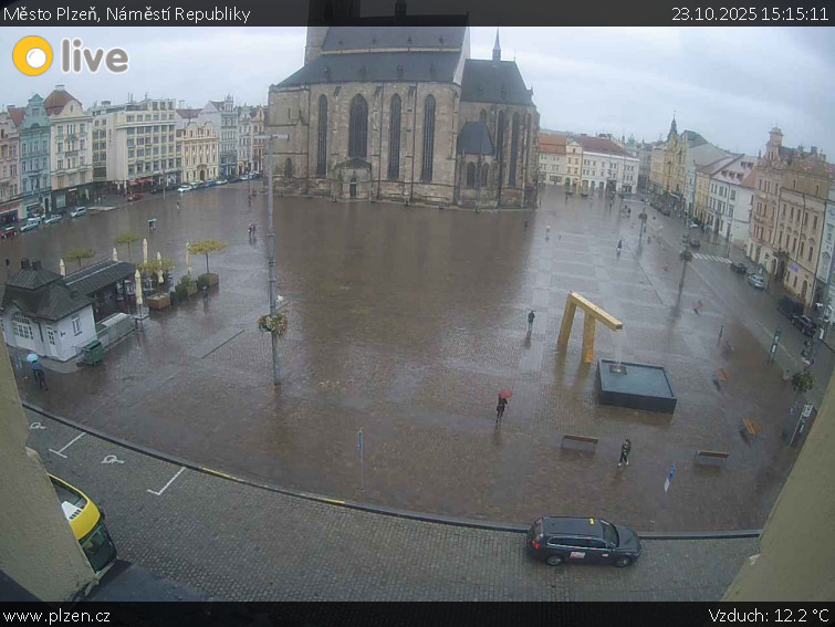Město Plzeň - Náměstí Republiky - 23.10.2025 v 15:15 Město Plzeň - Náměstí Republiky - 23.10.2025 v 15:15