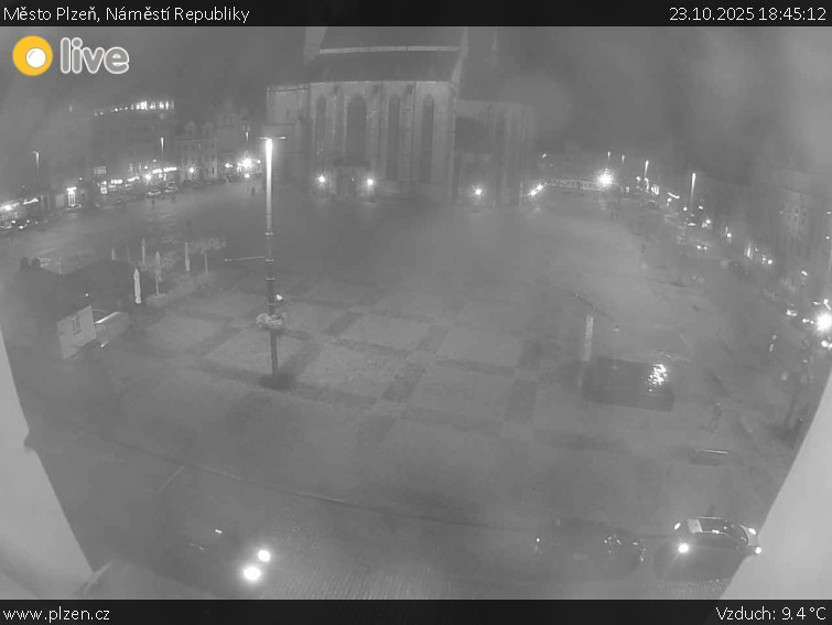 Město Plzeň - Náměstí Republiky - 23.10.2025 v 18:45 Město Plzeň - Náměstí Republiky - 23.10.2025 v 18:45