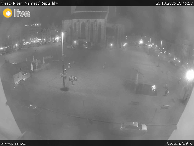 Město Plzeň - Náměstí Republiky - 25.10.2025 v 18:45 Město Plzeň - Náměstí Republiky - 25.10.2025 v 18:45
