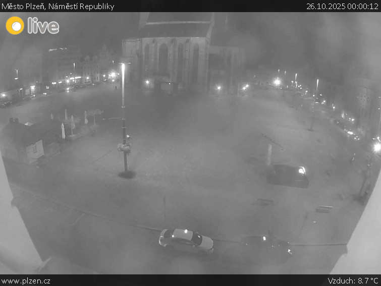 Město Plzeň - Náměstí Republiky - 26.10.2025 v 00:00 Město Plzeň - Náměstí Republiky - 26.10.2025 v 00:00