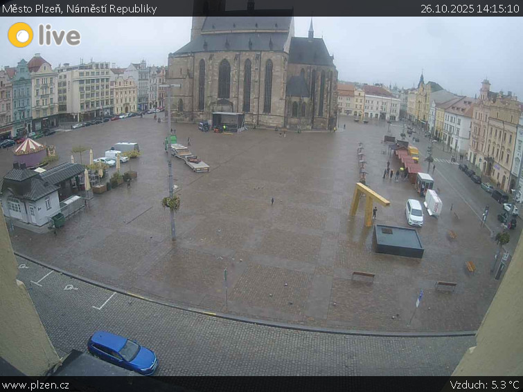 Město Plzeň - Náměstí Republiky - 26.10.2025 v 14:15 Město Plzeň - Náměstí Republiky - 26.10.2025 v 14:15