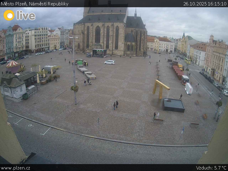 Město Plzeň - Náměstí Republiky - 26.10.2025 v 16:15 Město Plzeň - Náměstí Republiky - 26.10.2025 v 16:15