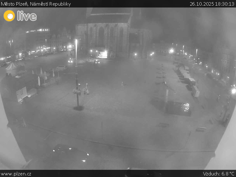 Město Plzeň - Náměstí Republiky - 26.10.2025 v 18:30 Město Plzeň - Náměstí Republiky - 26.10.2025 v 18:30