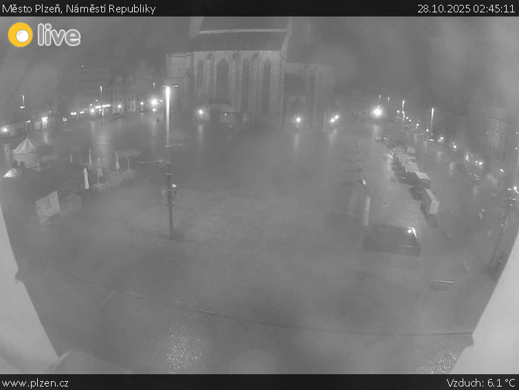 Město Plzeň - Náměstí Republiky - 28.10.2025 v 02:45 Město Plzeň - Náměstí Republiky - 28.10.2025 v 02:45