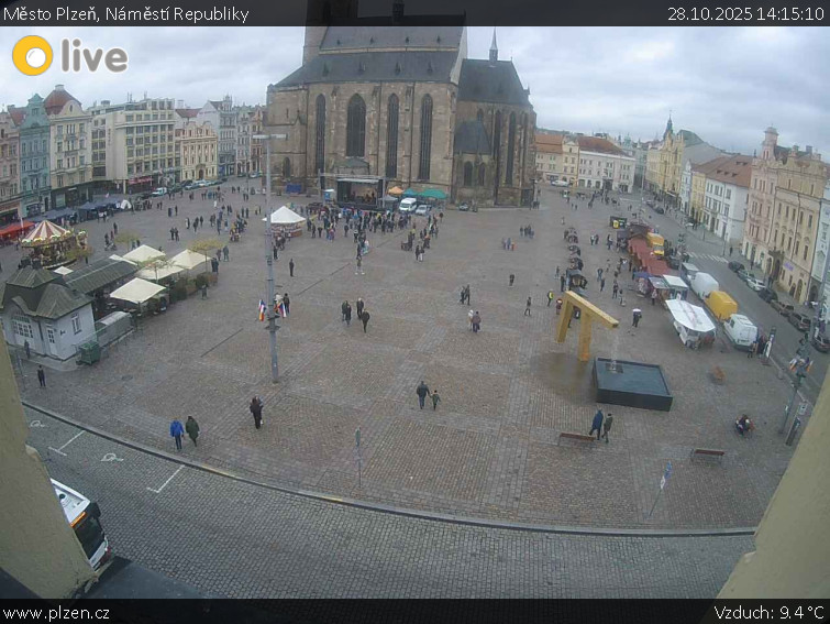 Město Plzeň - Náměstí Republiky - 28.10.2025 v 14:15 Město Plzeň - Náměstí Republiky - 28.10.2025 v 14:15