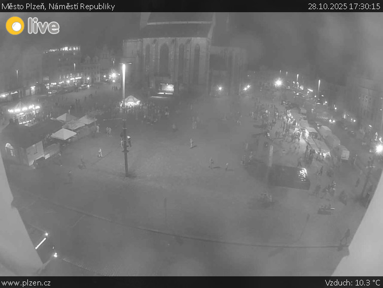Město Plzeň - Náměstí Republiky - 28.10.2025 v 17:30 Město Plzeň - Náměstí Republiky - 28.10.2025 v 17:30