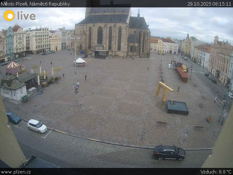 Město Plzeň - Náměstí Republiky - 29.10.2025 v 08:15 Město Plzeň - Náměstí Republiky - 29.10.2025 v 08:15