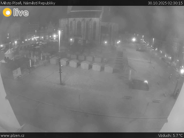 Město Plzeň - Náměstí Republiky - 30.10.2025 v 02:30 Město Plzeň - Náměstí Republiky - 30.10.2025 v 02:30