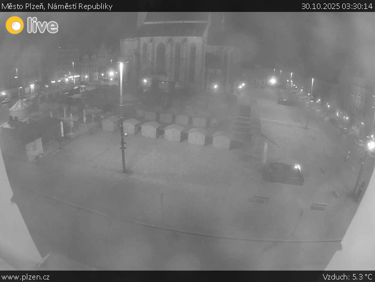 Město Plzeň - Náměstí Republiky - 30.10.2025 v 03:30 Město Plzeň - Náměstí Republiky - 30.10.2025 v 03:30