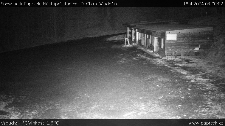 Snow park Paprsek - Nástupní stanice LD, Chata Vindoška - 18.4.2024 v 03:00