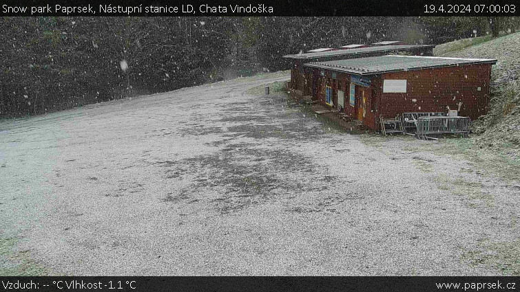 Snow park Paprsek - Nástupní stanice LD, Chata Vindoška - 19.4.2024 v 07:00