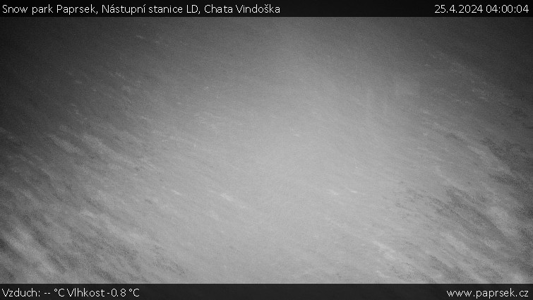 Snow park Paprsek - Nástupní stanice LD, Chata Vindoška - 25.4.2024 v 04:00