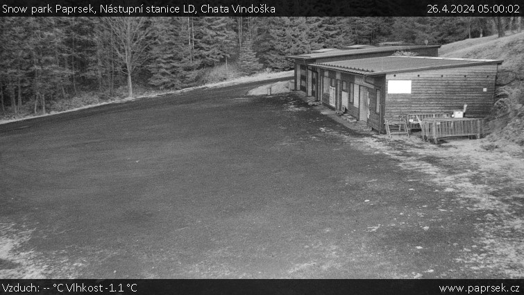 Snow park Paprsek - Nástupní stanice LD, Chata Vindoška - 26.4.2024 v 05:00