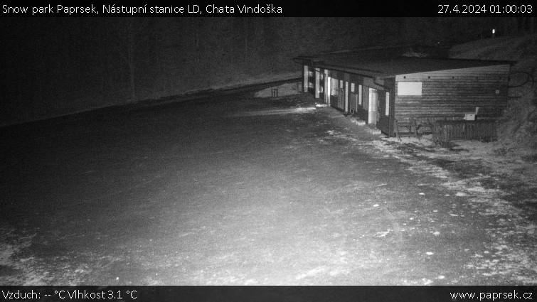 Snow park Paprsek - Nástupní stanice LD, Chata Vindoška - 27.4.2024 v 01:00