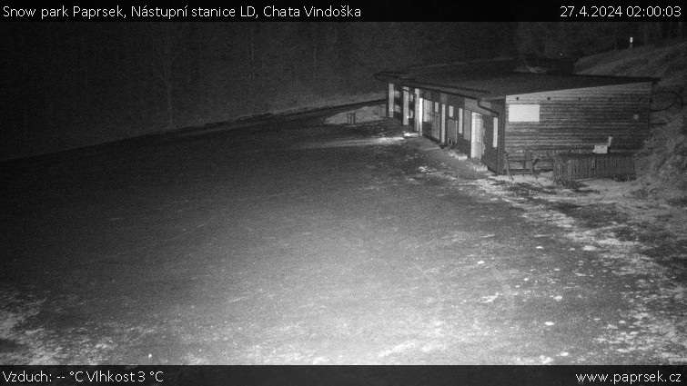 Snow park Paprsek - Nástupní stanice LD, Chata Vindoška - 27.4.2024 v 02:00