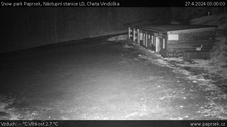 Snow park Paprsek - Nástupní stanice LD, Chata Vindoška - 27.4.2024 v 03:00