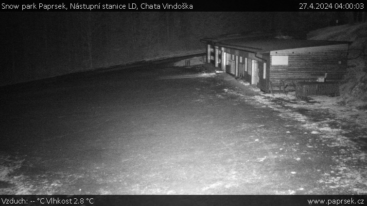 Snow park Paprsek - Nástupní stanice LD, Chata Vindoška - 27.4.2024 v 04:00