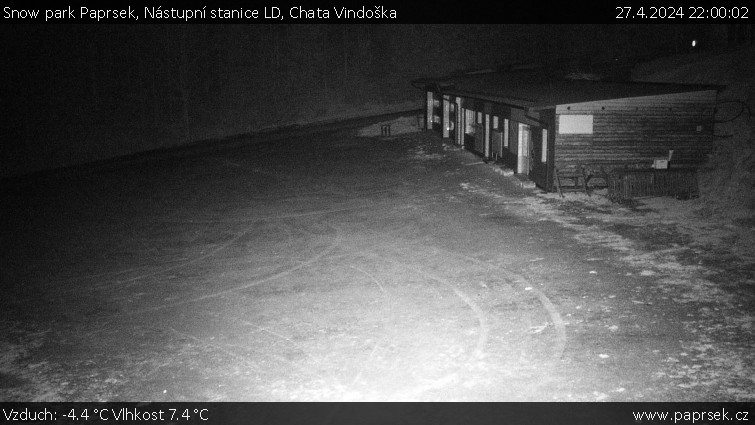 Snow park Paprsek - Nástupní stanice LD, Chata Vindoška - 27.4.2024 v 22:00