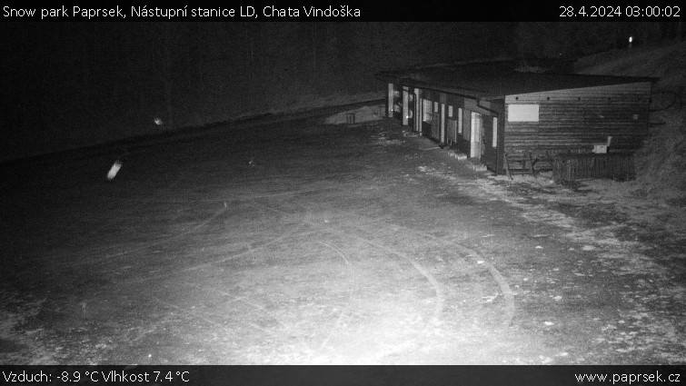 Snow park Paprsek - Nástupní stanice LD, Chata Vindoška - 28.4.2024 v 03:00