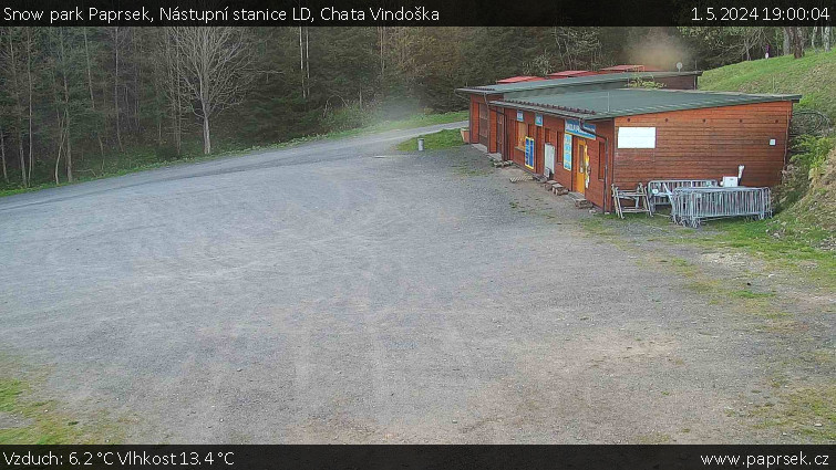 Snow park Paprsek - Nástupní stanice LD, Chata Vindoška - 1.5.2024 v 19:00