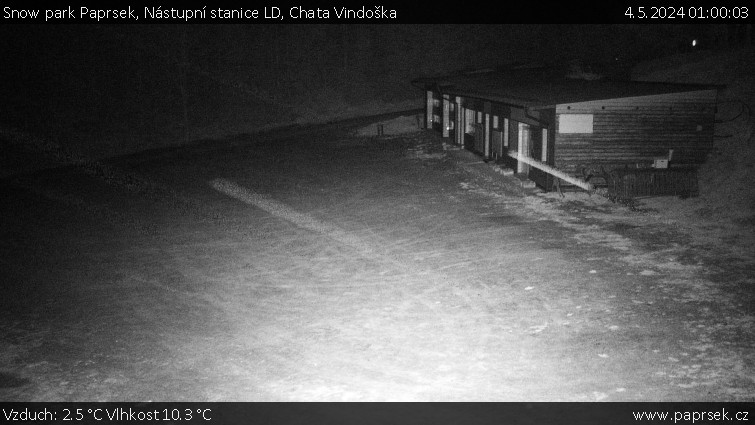 Snow park Paprsek - Nástupní stanice LD, Chata Vindoška - 4.5.2024 v 01:00