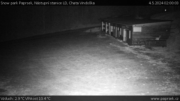 Snow park Paprsek - Nástupní stanice LD, Chata Vindoška - 4.5.2024 v 02:00