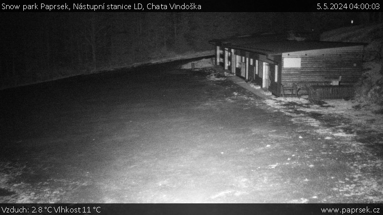 Snow park Paprsek - Nástupní stanice LD, Chata Vindoška - 5.5.2024 v 04:00