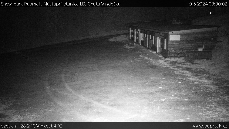Snow park Paprsek - Nástupní stanice LD, Chata Vindoška - 9.5.2024 v 03:00