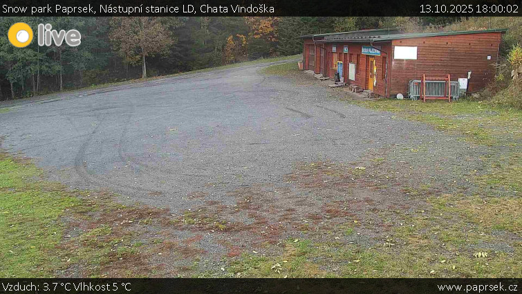 Snow park Paprsek - Nástupní stanice LD, Chata Vindoška - 13.10.2025 v 18:00 Snow park Paprsek - Nástupní stanice LD, Chata Vindoška - 13.10.2025 v 18:00