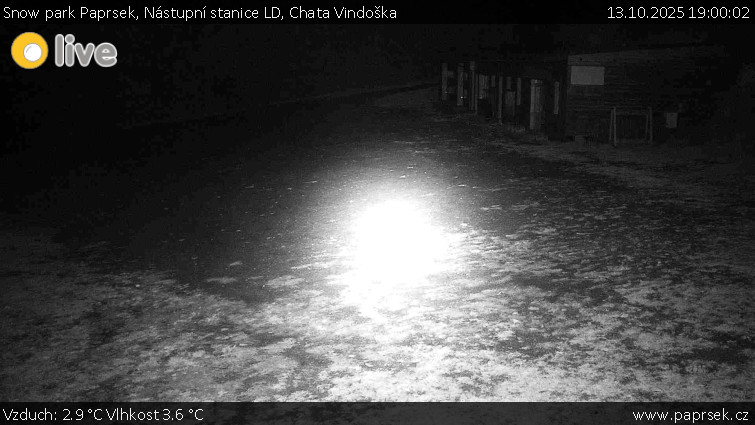 Snow park Paprsek - Nástupní stanice LD, Chata Vindoška - 13.10.2025 v 19:00 Snow park Paprsek - Nástupní stanice LD, Chata Vindoška - 13.10.2025 v 19:00