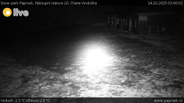 Snow park Paprsek - Nástupní stanice LD, Chata Vindoška - 14.10.2025 v 03:00 Snow park Paprsek - Nástupní stanice LD, Chata Vindoška - 14.10.2025 v 03:00