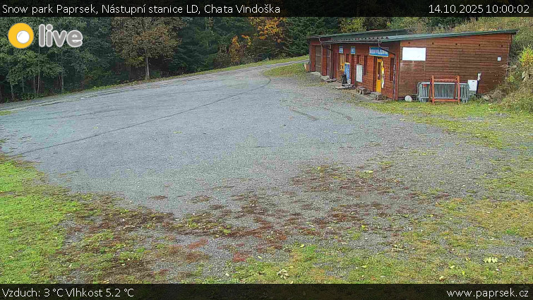 Snow park Paprsek - Nástupní stanice LD, Chata Vindoška - 14.10.2025 v 10:00 Snow park Paprsek - Nástupní stanice LD, Chata Vindoška - 14.10.2025 v 10:00