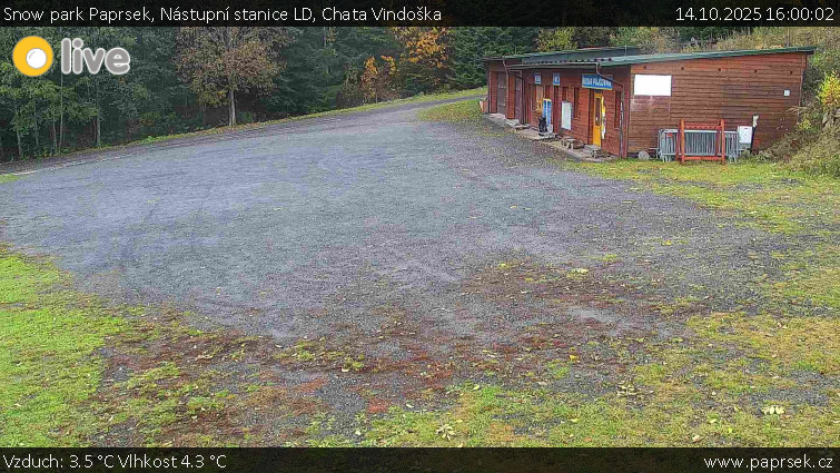 Snow park Paprsek - Nástupní stanice LD, Chata Vindoška - 14.10.2025 v 16:00 Snow park Paprsek - Nástupní stanice LD, Chata Vindoška - 14.10.2025 v 16:00