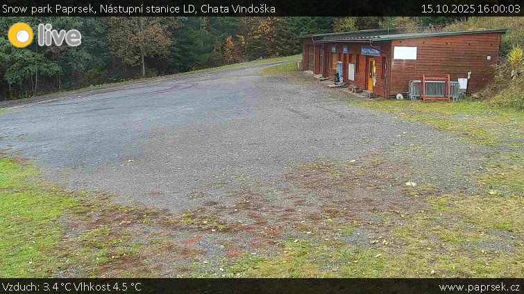 Snow park Paprsek - Nástupní stanice LD, Chata Vindoška - 15.10.2025 v 16:00 Snow park Paprsek - Nástupní stanice LD, Chata Vindoška - 15.10.2025 v 16:00