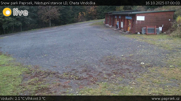 Snow park Paprsek - Nástupní stanice LD, Chata Vindoška - 16.10.2025 v 07:00 Snow park Paprsek - Nástupní stanice LD, Chata Vindoška - 16.10.2025 v 07:00