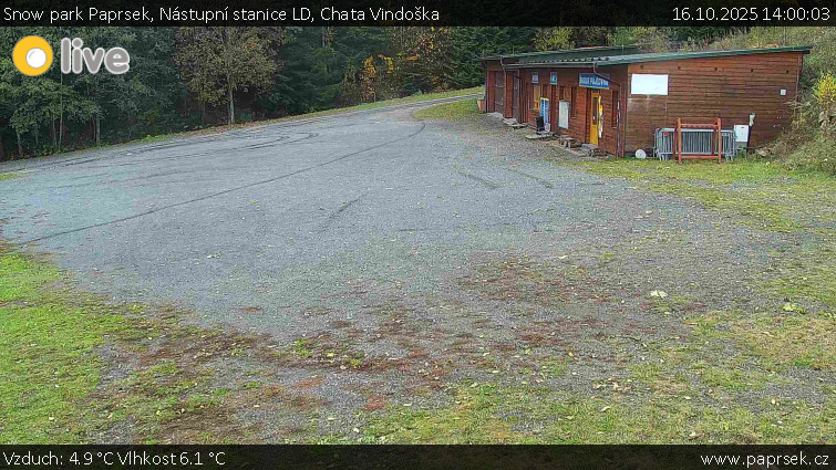 Snow park Paprsek - Nástupní stanice LD, Chata Vindoška - 16.10.2025 v 14:00 Snow park Paprsek - Nástupní stanice LD, Chata Vindoška - 16.10.2025 v 14:00