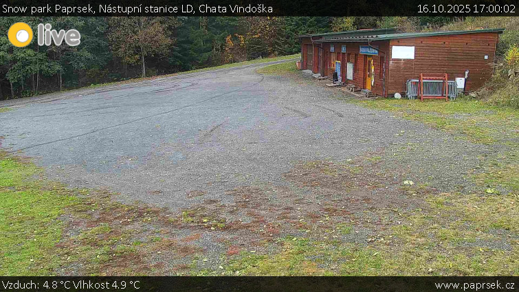 Snow park Paprsek - Nástupní stanice LD, Chata Vindoška - 16.10.2025 v 17:00 Snow park Paprsek - Nástupní stanice LD, Chata Vindoška - 16.10.2025 v 17:00