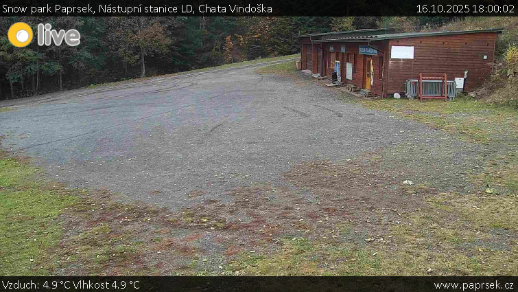 Snow park Paprsek - Nástupní stanice LD, Chata Vindoška - 16.10.2025 v 18:00 Snow park Paprsek - Nástupní stanice LD, Chata Vindoška - 16.10.2025 v 18:00